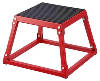 Immagine prodotto di VEVOR Box per salto pliometrico, box plyo da 305 mm, piattaforma plyometrica box plyo rossa, box step-up antiscivolo per allenamento a casa, allenamento della forza condizionale, allenamento dei glutei, allenamento delle cosce