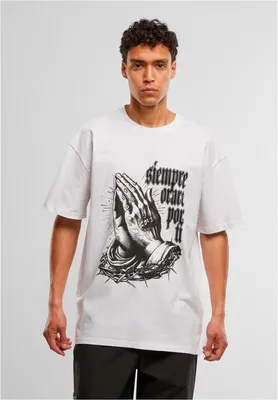 Obrázok produktu pre Pánske tričko Urban Classics MJG Heavy Oversized Tee - Pray for you white - S