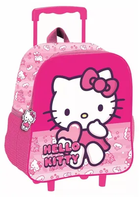 Productafbeelding van Hello Kitty Eenhoorn, rollende rugzak voor de kleuterschool, 3D-design, tas van 32 cm