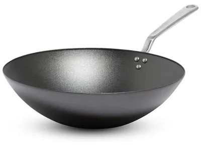 Productafbeelding van Koolstofstalen Wok, 33 cm, Professioneel Kookgerei