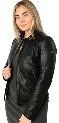 Produktbild von Mauritius - Damen Lederjacke Lammnappa schwarz : XXL