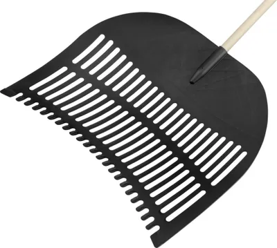 Produktbild von Flora Laubschaufel 70 x 60 mm PP schwarz, Dülle 28 mm