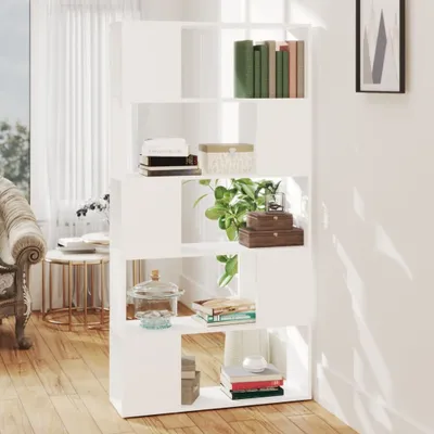 Productafbeelding van Maison Exclusive - Boekenkast/Roomdivider, wit, 80x24x155 cm, houtvezel