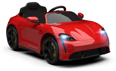 Produktbild von Injusa Porsche Taycan Turbo S 12v Aufsitzfahrzeug Rot Kinder Rot One Size
