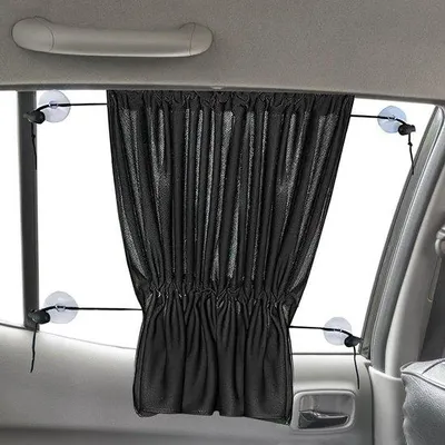Obrázek produktu pro Auto zonwerung 2 kusy s přísavkami - boční okno - ochrana proti slunci pro děti - zatemňovací clona - kryt okna - 63 x 52 cm