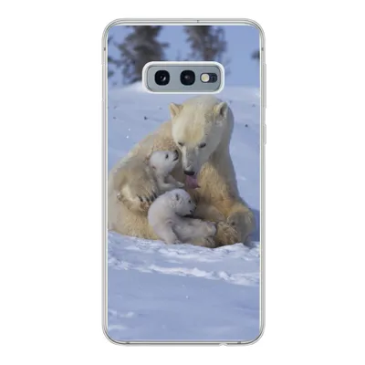 Produktbild von MuchoWow® Handyhülle Schutzhülle Hülle für Samsung Galaxy S10e Eisbären - Schnee - Weiß Silikon Softcase Handy Hülle - Handy