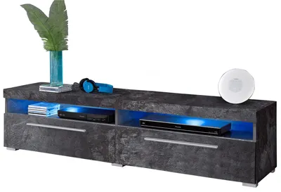 Produktbild von Lowboard Ilawa TV-Unterschrank 140x39,5x35cm schiefer