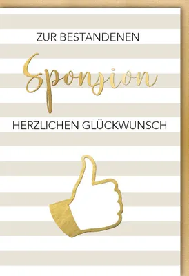 Produktbild von Sponsion - Glückwunschkarte im Format 11,5 x 17 cm mit Umschlag - Zur