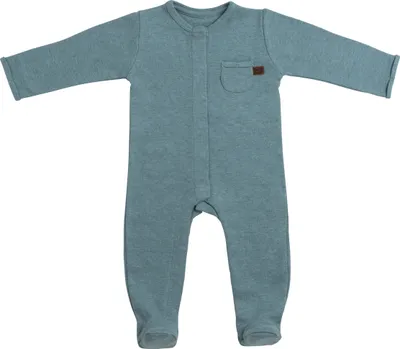 Produktbild von Baby's Only Strampler mit Füßen Melange - Stonegreen - 62 - 100% Baumwolle