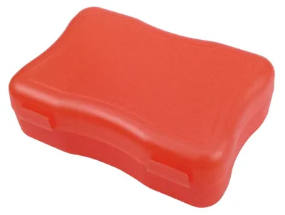 Produktbild von Brotdose "Wave" groß – BPA-freie Lunchbox mit Klickverschluss - Nachhaltige Pausenbox  Germany für Kinder in Schule & Kindergarten - trend-rot PP