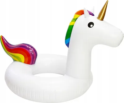 Produktbild von ZOLTA Luftmatratze Pool Einhorn - Aufblasbare Matratze für Pool und Strand - Schwimmring 80x70cm - Spielzeug für Strand - Schwimmtiere für den Pool