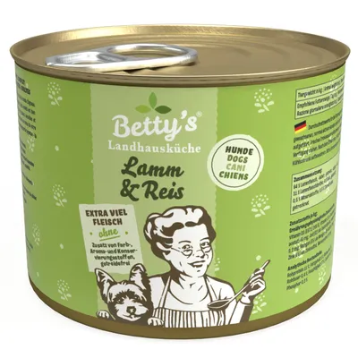 Produktbild von Bettys Landhausküche Hund Lamm & Reis 200 g