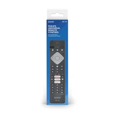 Produktbild von Savio Universal-Fernbedienung/Ersatz für Philips TV  SMART TV  RC-16