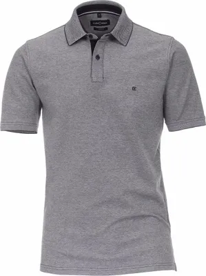 Produktbild von CASAMODA Herren Poloshirt Kurzarm Regular-Fit Blau meliert S