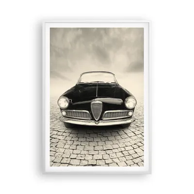 Produktbild von Gerahmtes Poster - Weißer Rahmen - Alpha Romeo Giuletta - 70x100 cm - Wand Bild - Wanddeko - Wandbilder - Kunstposter - Wandposter - Bilderrahmen - Bilder - Kunstdruck - Wandbild - P2WPA70x100-4210