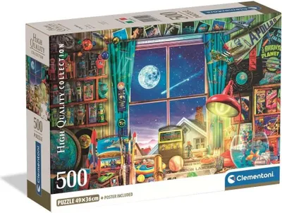 Image de Puzzle CLE 500 Compact Vers la Lune 35590