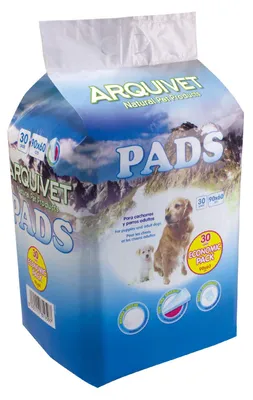 Obrázok produktu pre Arquivet, vzdelávacie materiály pre jednorazové podložky na zvieratá, veľkosť L, 30 kusov, 90 x 60 cm