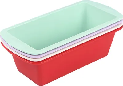 Produktbild von 1/4-teilige Toastform, antihaftbeschichtete Silikon-Kastenform, hitzebeständige Brotform, rechteckige Backform für die Küche zu Hause