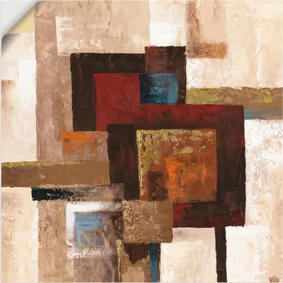 Produktbild von ARTland Wandbild, selbstklebend Karos Abstrakt II Größe: 30x30 cm