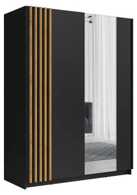 Produktbild von raumhirsch KLEIDERSCHRANK Schwarz 151/199/62