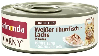Productafbeelding van Animonda 60g x 12 porties, met tonijn en zalm in gelatine