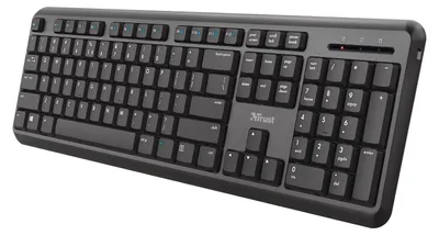 Produktbild von TK-350 Funk Tastatur Deutsch QWERTZ Schwarz mit numerischer Tastatur Multimediatasten