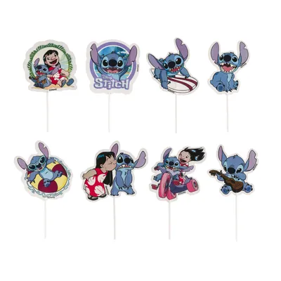 Image de Décor de gâteau Lilo et Stitch, 16 pièces
