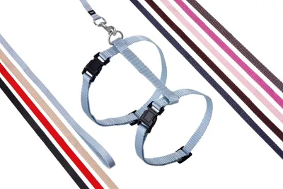 Produktbild von Karlie Art Sportiv Plus Katzen Geschirr mit Leine 110cm, Farbe:schwarz