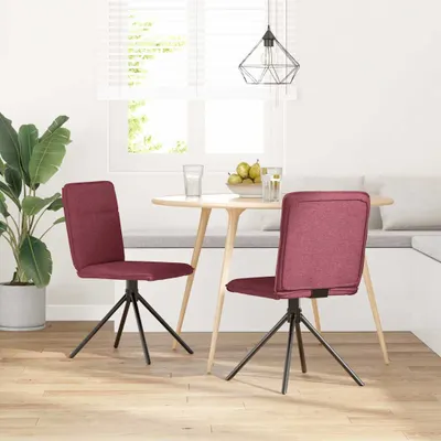 Immagine prodotto di Sedie da Pranzo 2 pz Rosso Vino in Tessuto