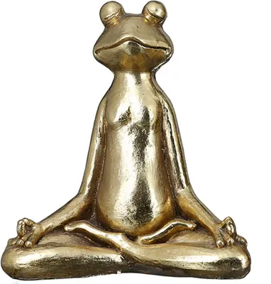 Produktbild von GILDE Dekofigur Frosch Yoga Für den Außenbereich geeignet H. 50,5 cm,89292