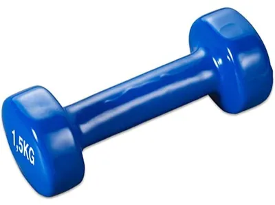Produktbild von Vinyl-Hantel, 1,5 kg - Neopren-Beschichtung - Ergonomisches Design - Ideal für das Training zu Hause