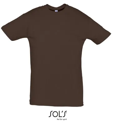 Image de SOLs 11380 | Regent 150 T-shirt homme - Couleur : Chocolate - Taille : M