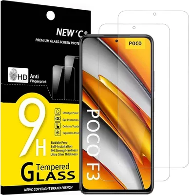 Obrázek produktu pro Ochranné sklo Xiaomi Poco F3 Mi 11i 2 kusy tvrdost 9H ČIRÉ