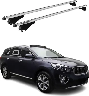 Produktbild von Menabo Dachträger Grundtäger für Kia Sorento 2014-2020 75kg Alu Silber 2 tlg