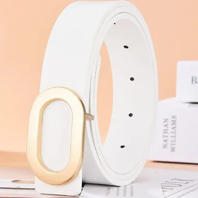 Immagine prodotto di Cintura Oval Bianca da Donna - Eleganza e Stile KP8290
