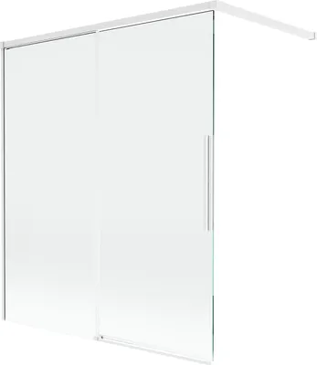 Produktbild von Mexen Rox Duschabtrennung 2-flügelig verschiebbar 140 x 150 cm, transparent, weiß - 8C9-140-003-20-00