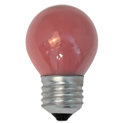 Produktbild von Merkur Glühbirne Tropfenlampe 15W E27 240V Rot Glühlampe 15 Watt Kugel dimmbar