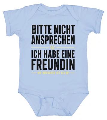 Productafbeelding van Niet aanspreken. Statement. Sarcasme. Babybody, lichtblauw, maat 6/12