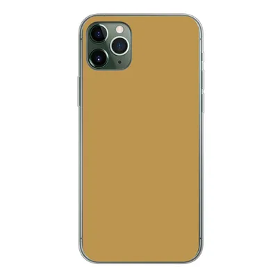 Produktbild von MuchoWow® Handyhülle Schutzhülle Hülle für iPhone 11 Pro Max Ockergelb - Farbe - Herbst - Gelb - Fest - Farben Silikon Softcase Handy Hülle - Schutz