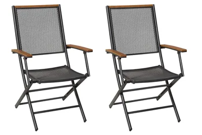 Produktbild von Merxx Gartensessel Itanos 2er Set, klappbar, Aluminium/Kunststoff