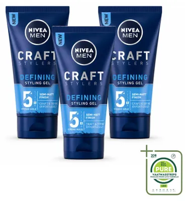 Obrázok produktu pre 3 x Stylingový gél NIVEA MEN s matným efektom - 150 ml - veľké balenie - 3 kusy