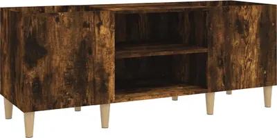 Obrázek produktu pro vidaXL Skříňka na talíře Smoked Oak 121x38x48 cm výrobek ze dřeva