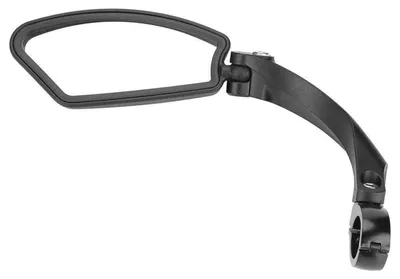 Immagine prodotto di Specchietto per bicicletta, da montare sul manubrio, lato destro, con rotazione di 180° e adatto a manubri con diametro da 21-26 mm, dotato di riflettore