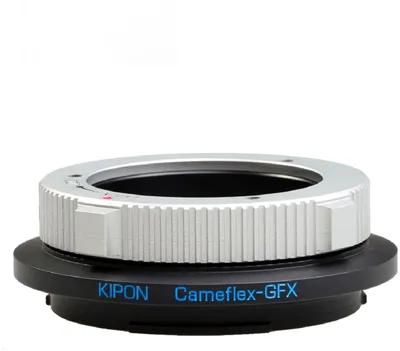 Productafbeelding van Kipon adapter voor de Pro Cameflex lens, geschikt voor Fuji GFX camera's, gemaakt van geanodiseerd aluminium