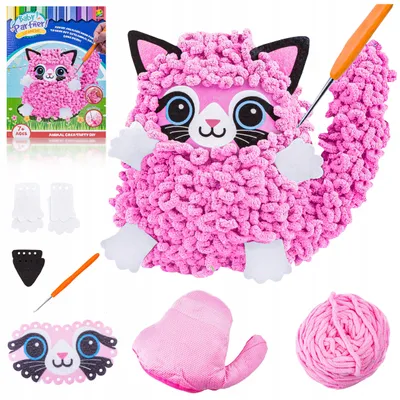 Produktbild von DK Kuscheltier Nähset Kreativ Bastelset Katze