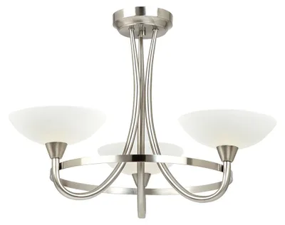 Immagine prodotto di Lampada a sospensione CAGNEY cromata satinata 3xG9x15W in metallo, dimensioni: 43x55x55 cm, IP20, Endon