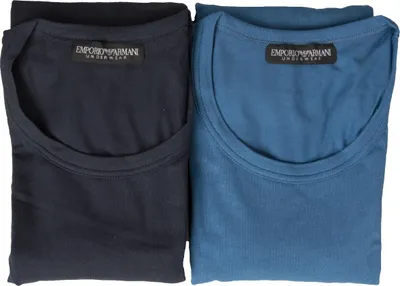 Immagine prodotto di T-shirt uomo EMPORIO ARMANI confezione 2 pezzi maglia mezza manica girocollo cotone elasticizzato articolo 111670 3R715, EUR L - CN 175/96A - BR G - MX G, Cotone 95%,Spandex 5%