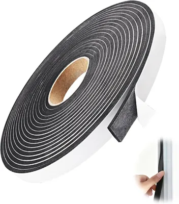 Productafbeelding van Zelfklevende schuimafdichtingsband, rubberen strip, 10 meter, voor het afdichten van deuren en ramen