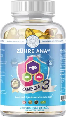 Produktbild von Zühre Ana | Omega 3 Fischöl – 200 Kapseln