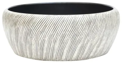 Obrázek produktu pro vidaXL Umyvadlo na desku černošedé kulaté Ø41x14 cm Keramika